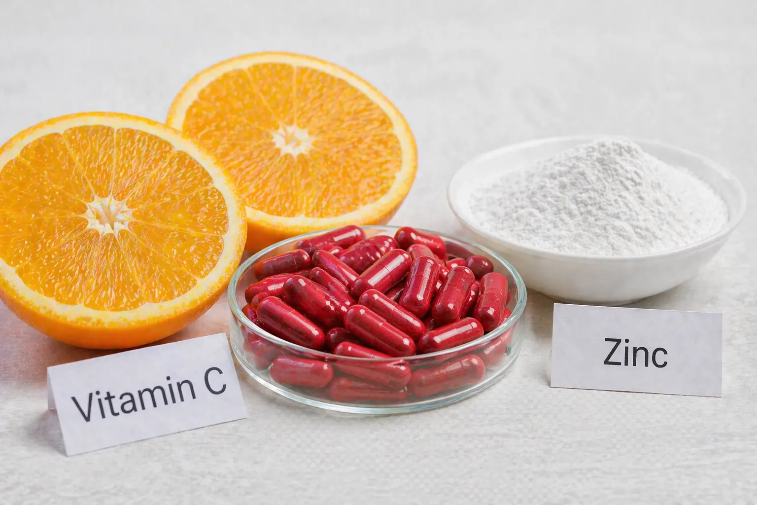 Absorption Catalysts (Vitamin C + Zinc)