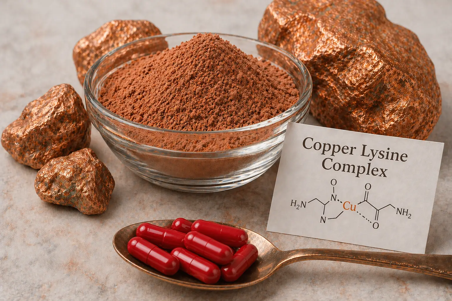 Copper Lysine Complex Dynamics